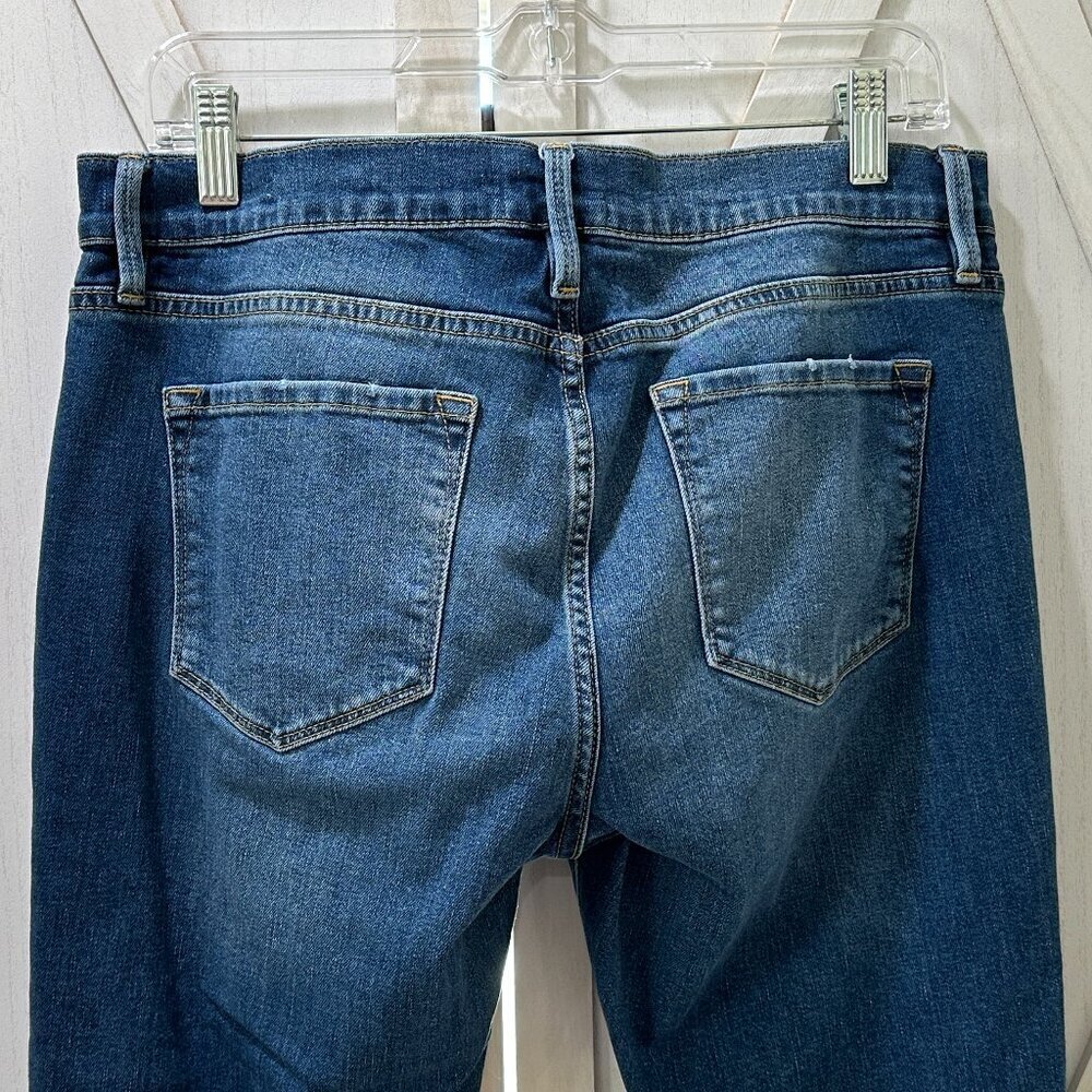Frame Le Garcon Eaton Distressed Straight Leg Jeans - Picture 8 of 10
